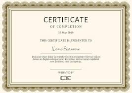Certificate Of Completion Templates Customize In Seconds