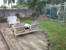 California Deck From Used Railway Sleepers