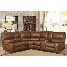 leather reclining sectional