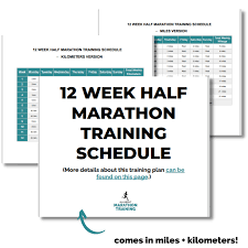 half marathon training program 12