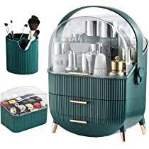 Amazon.com: CANITORON Makeup Storage Organizer,Cosmetics Display Case with  Brush,Lipstick Organizer and Transparent Cover,SkinCare Organizers for  Bathroom Countertop,Bedroom Vanity Desk and Travel - T3 Green : Beauty &  Personal Care
