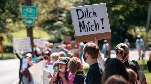 How donald trump, mitch mcconnell and lindsey graham bonded over the effort to reshape the supreme courtditch mitch ⛏️ (newsweek.com). Demonstrators Assemble Outside Mcconnell S House The New York Times