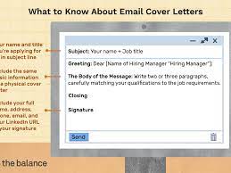 This address appears on the actual letter. Sample Email Cover Letter Message For A Hiring Manager