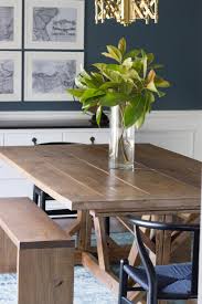 But before you dismiss the idea, consider the advantages and all the unique features that come with it. Modern Farmhouse Dining Table Benches Erin Spain