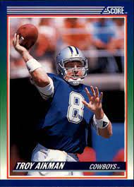 Value of 1993 troy aikman football card ? 1990 Score 21 Troy Aikman Nm Mt