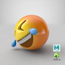 emoji 4 rolling floor laughing 3d model