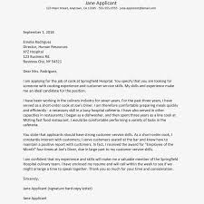 Cover Letter And Resume Examples For Cooks