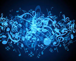 Image of Abstract musical expressions wallpaper