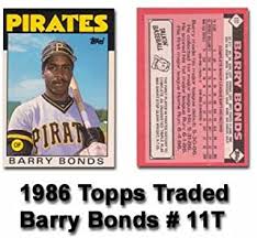 1987 topps wrong back error barry bonds rookie card spike owen back gm mt 10. Amazon Com Barry Bonds Rookie Card