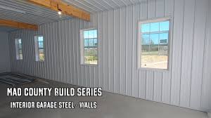 garage interior steel walls you