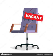 Vacancy Vector Office Chair Job Vacancy Sign Empty Seat Hire
