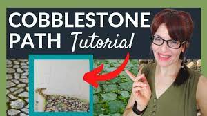 watercolor cobblestone path tutorial