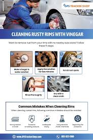how to clean rusty rims with vinegar