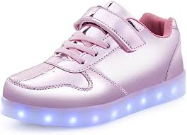 Amazon Com Affinest Boy Girls Light Up Shoes Led Flashing Fashion Sneaker For Kids Toldder Toddler Us7 5 Eu25 Pink Shoes
