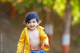 cute indian baby boy stock photo