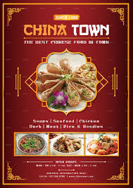 This Is A Beautiful Food Menu Design For A Chinese Food