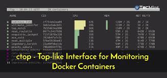 monitoring docker containers