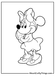 minnie mouse coloring pages 100 free
