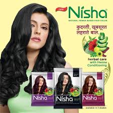 nisha black hair color dye hair henna