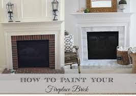 how to paint your brick fireplace