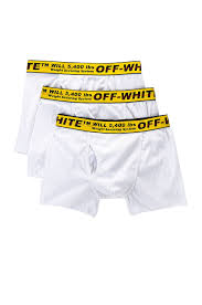 Off White Off White Tripack Boxer Shorts In White Off