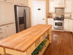 Add drawers, shelves, baskets and if you're really bold, consider an island with an apron and legs painted barn red or stained walnut to contrast with white kitchen cabinets, or a light. Butcher Block Kitchen Islands Hgtv