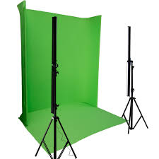 Ledgo U Shaped Self Standing Green Screen Kit With 4 Led Strip Lights