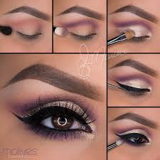 purple shimmer look using motives cosmetics