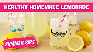 healthy homemade lemonade summer sips