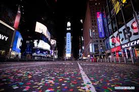 new yorkers celebrate new year 2021