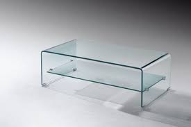 Murano 47 Bent Glass Coffee Table With
