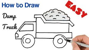 Are you searching for concrete truck drawing png images or vector? How To Draw A Dump Truck For Kids Easy Drawing Youtube
