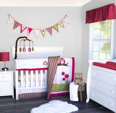 Crib Bedding Set For Girls Pink White