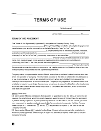 free terms and conditions agreement