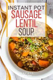 italian sausage and lentil soup