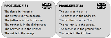 le jeu de la maison cartes en anglais
