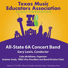 Thank you for your interest in the 2019 tmea. 2015 Texas Music Educators Association Tmea All State 6a Concert Band Live By Gary Lewis On Amazon Music Amazon Com