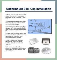 Undermount Sink Bracket Clip Universal