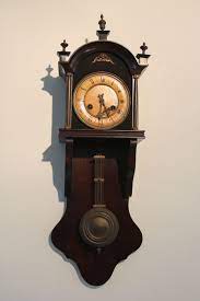 antique german wall clock junghans