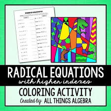 Radical Equations With Higher Indexes