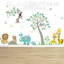 Baby Safari Animals Wall Art