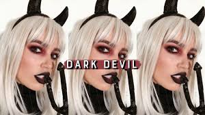 easy dark devil halloween makeup