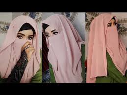 full coverage hijab tutorial with niqab