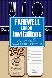 farewell lunch invitation