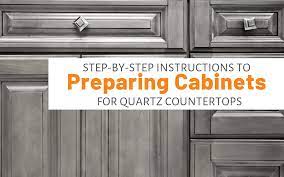 preparing cabinets for quartz countertops