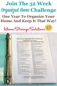 52 weeks to an organized home join the