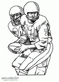 Follow the color key and watch the image come to life before your very eyes. 14 Football Player Coloring Pages Free Sports Printables Print Color Fun