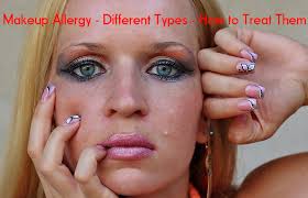 makeup allergy reactions types how