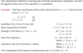 Simultaneous Equations A2 Level Level