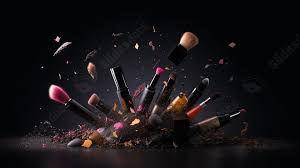 makeup cosmetic splash powder texture